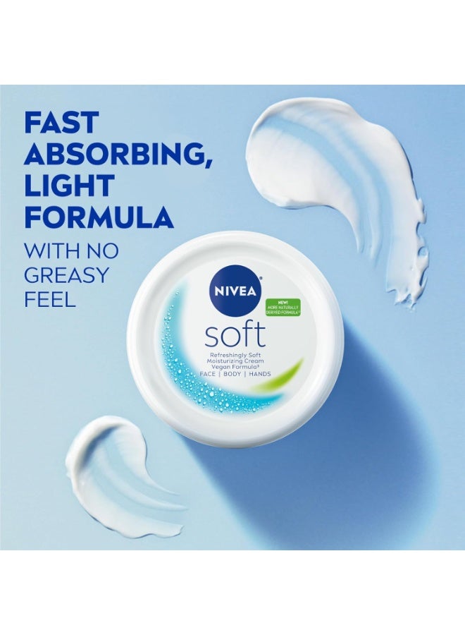 Nivea soft Cream (600 ml)pack of 2 - Image 3